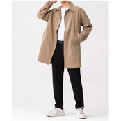 ボタンフロント ヒップ丈コート af0009