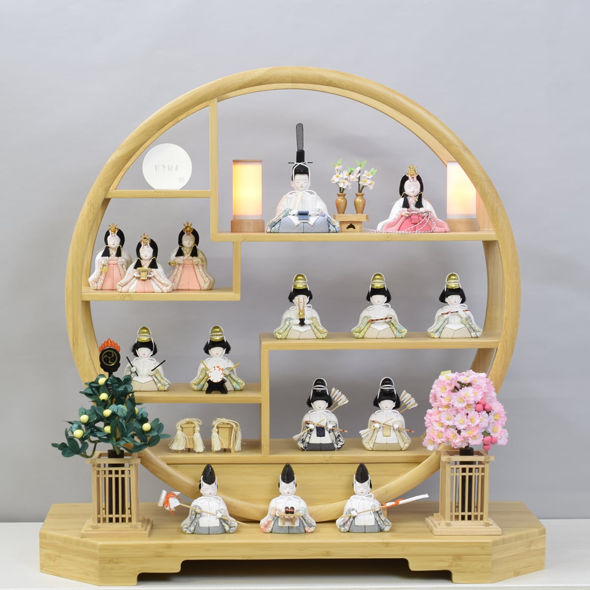 雛人形 15人飾り【円遊・LIBERTY】Enyuu|モダン|おしゃれ|かわいい|今どき|和モダン|おすすめ|スタイリッシュ|一秀