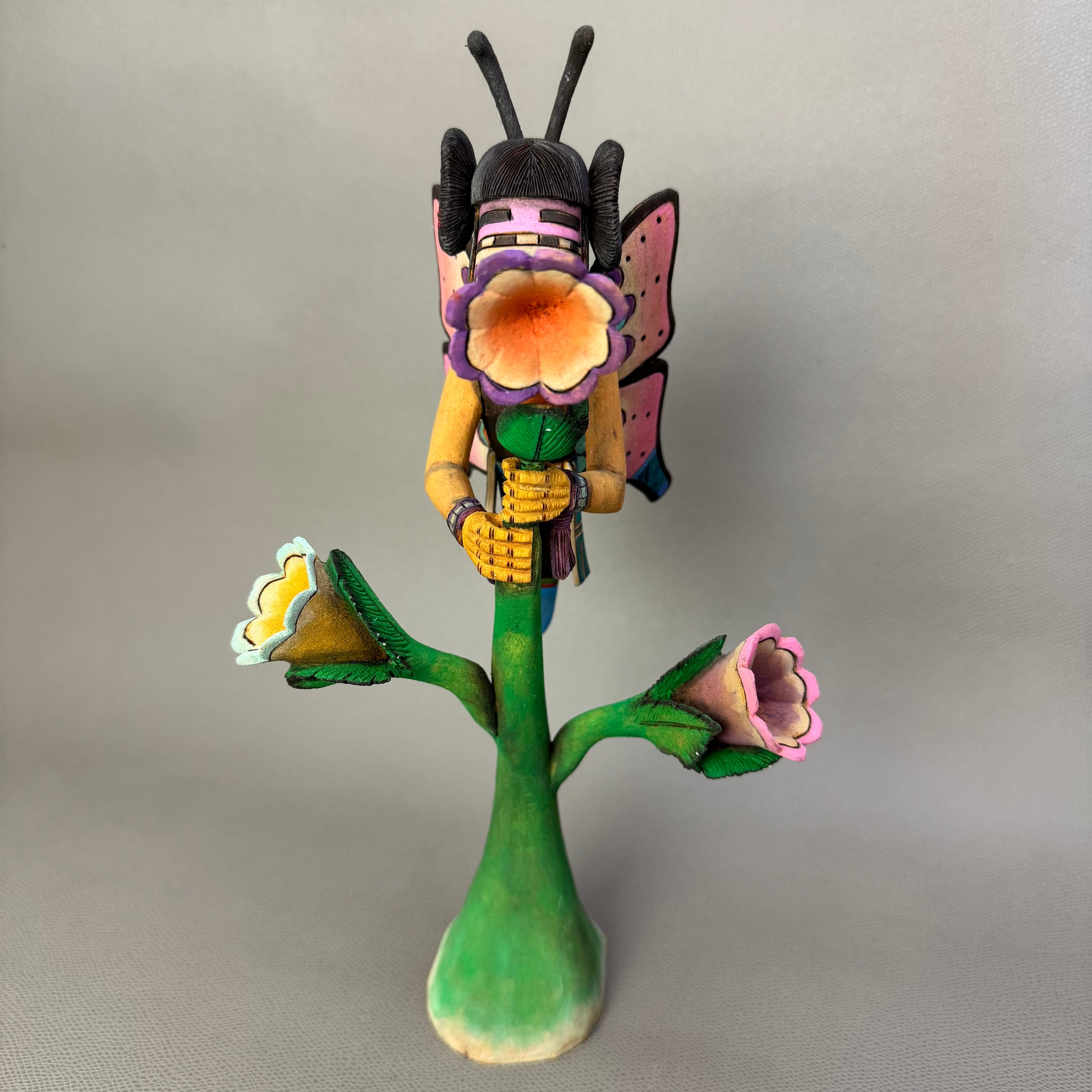 HOPI族（ホピ）Norman Cuch作 バタフライメイデン カチーナドール