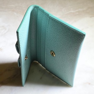 SALVATORE FERRAGAMO leather card case “vara bow”