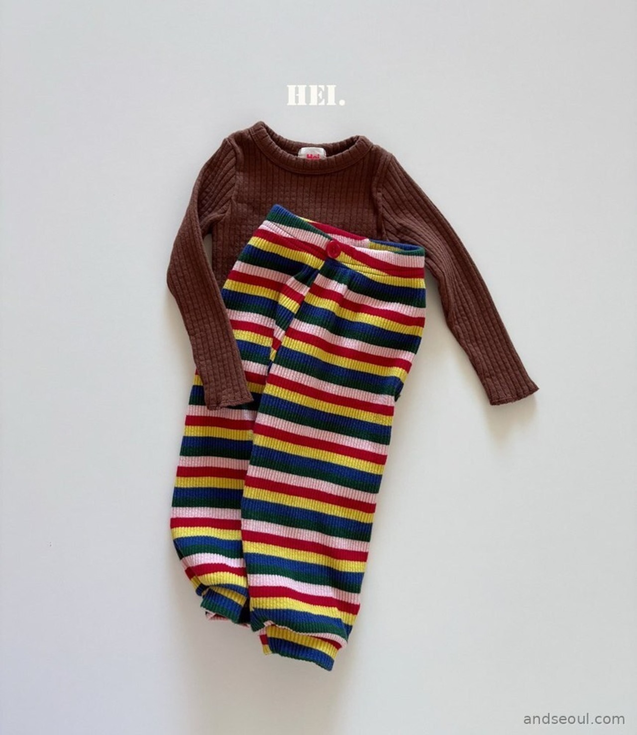 韓国子供服 / 26Autumn / 〖取寄〗Hei / カラフルパンツ / キッズ服 / カラフル服 / 秋服 *XS~XL*
