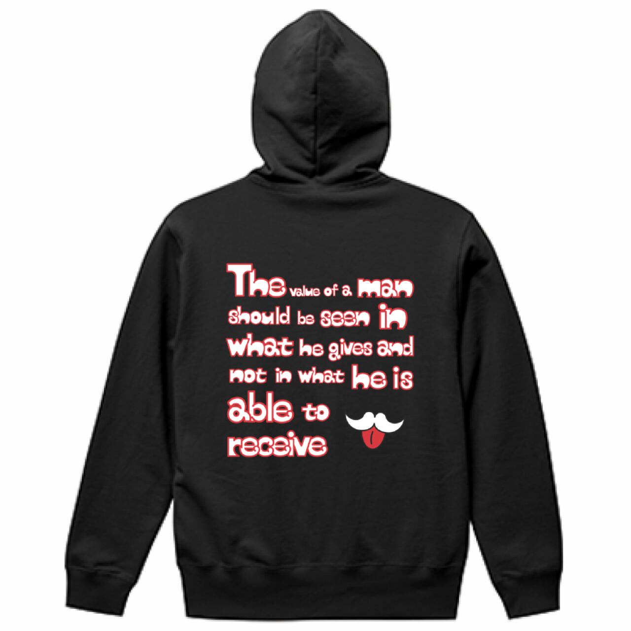 DHD(C)030【フルジップパーカ（ブラック／レッド）　アインシュタインⅢ】