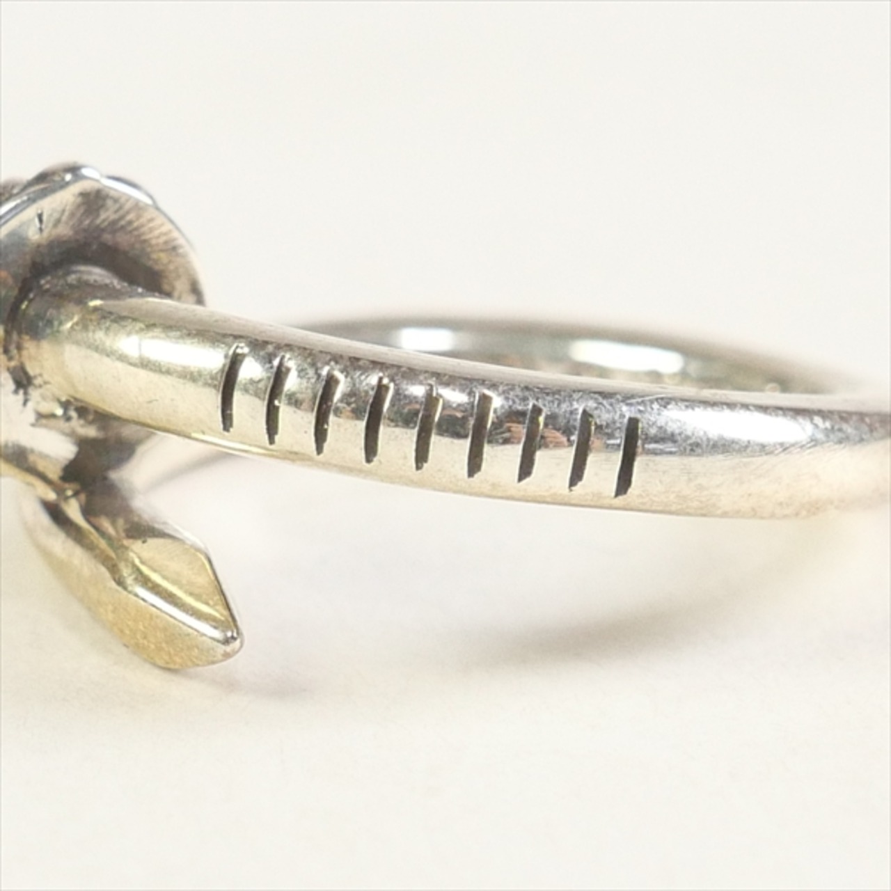 Size【19号】 CHROME HEARTS クロム・ハーツ NAIL RING CRSBL ネイル 