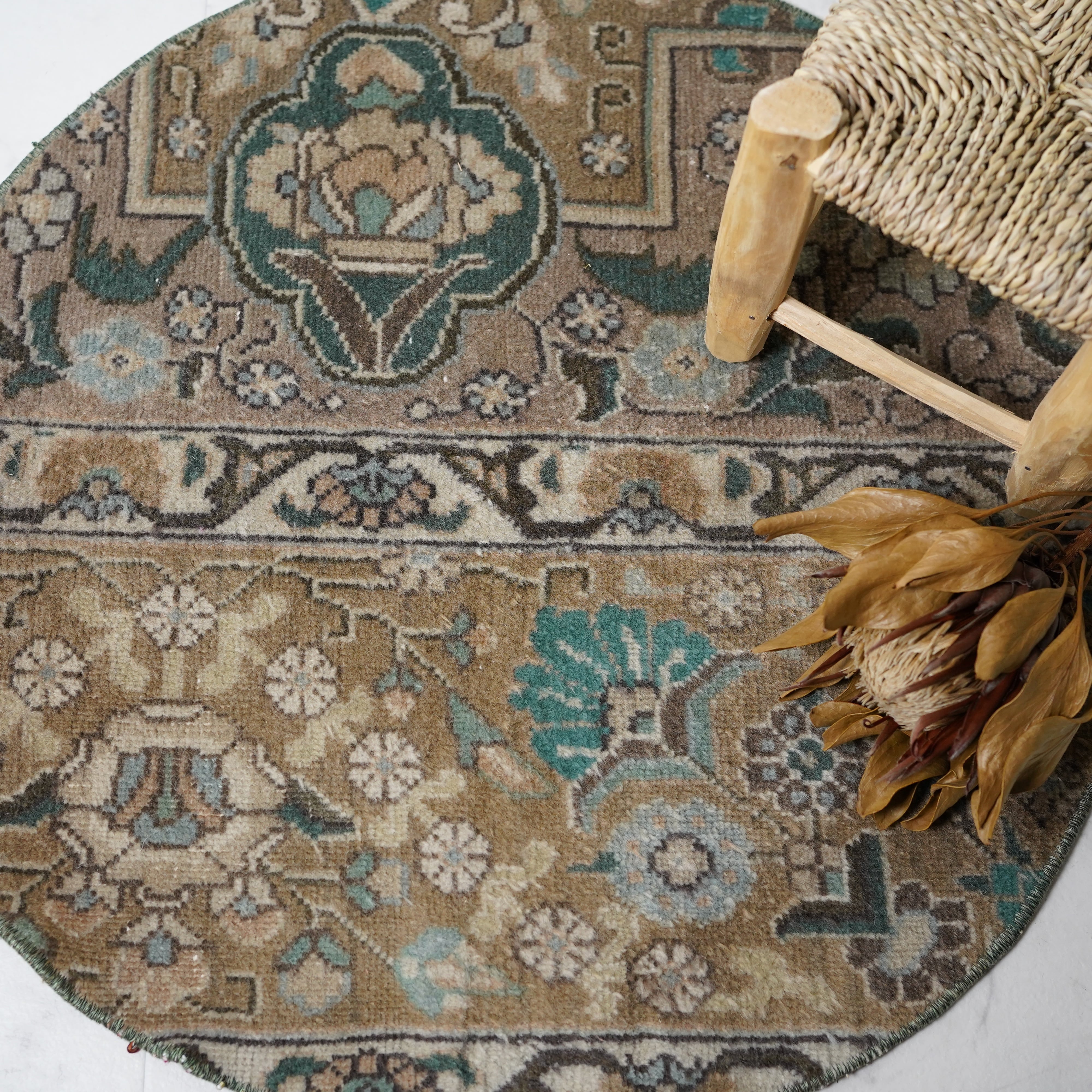 1970年代 ヴィンテージ・トルコラグ ラウンド