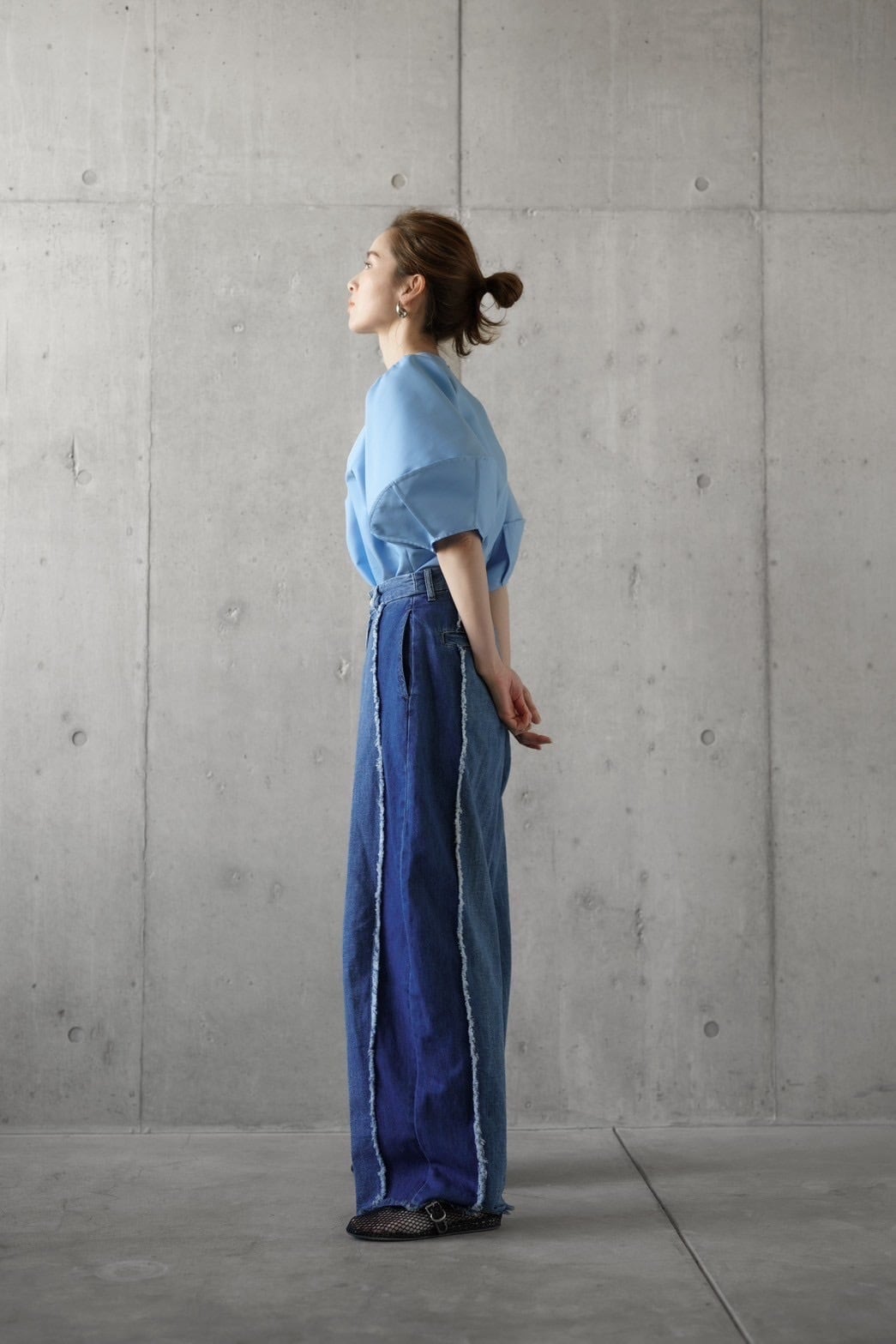 DAISY BLOUSE(blue)ご注文から1週間前後で発送 | roughlow