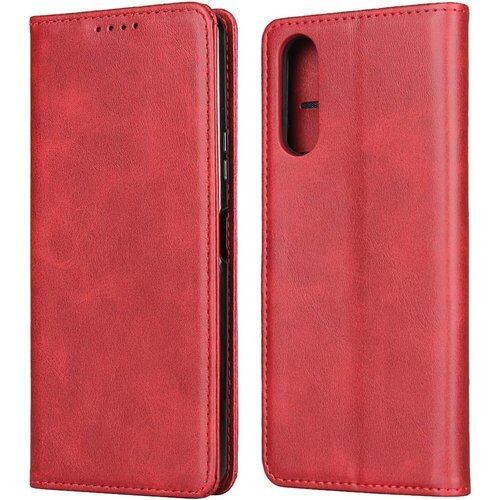 Eastwave for Sony Xperia 10 II マークツー SO-41A / SOV43 手帳型 for xperia 10ii so41a ケース 携帯カバー 内蔵マグネット 合成皮革 財布型カバーカード収納 横置きスタンド機能 人気 おしゃれ 二つ折り 5色 レッド 543