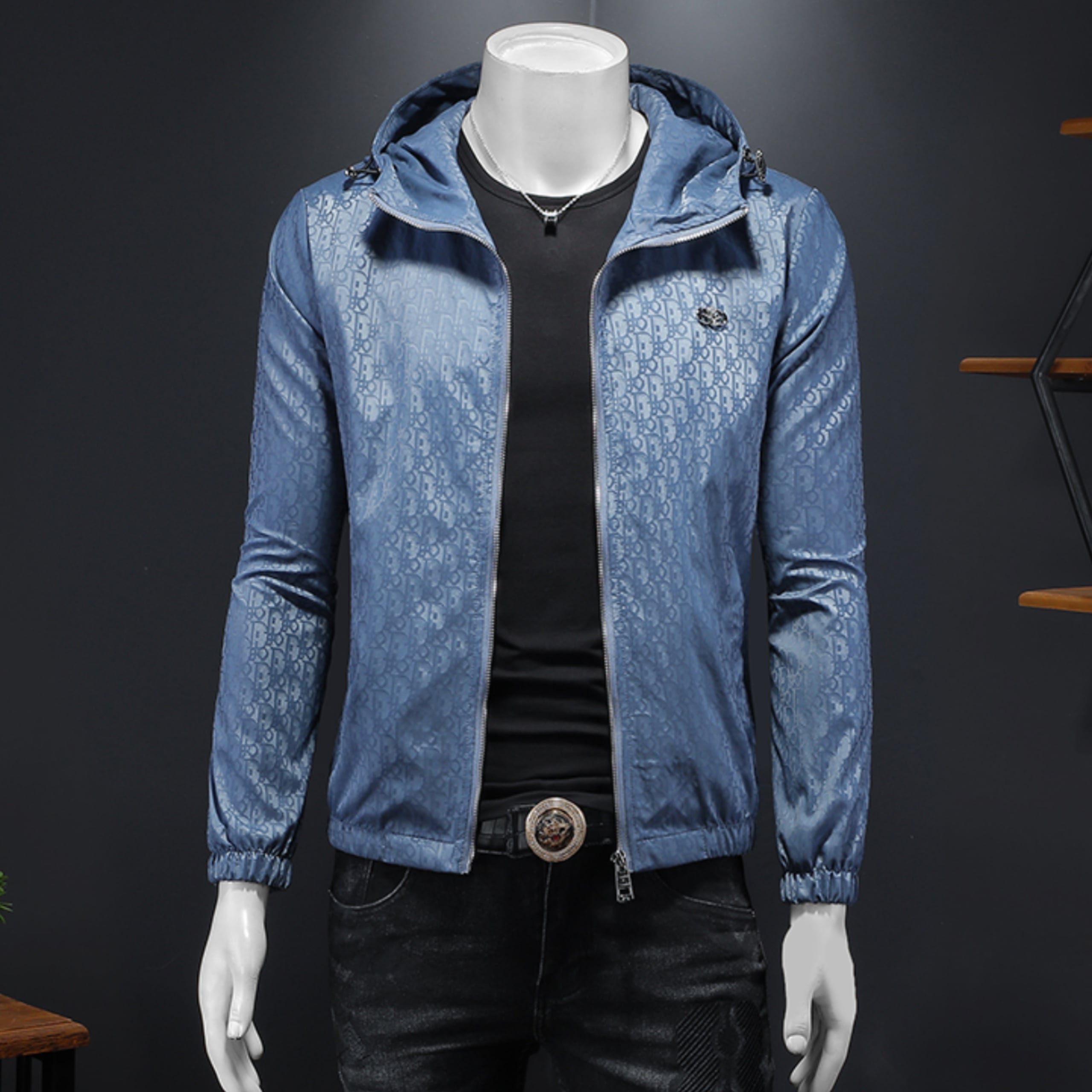 スタンドクリアカラーブルゾンwithフード(4color) M0761