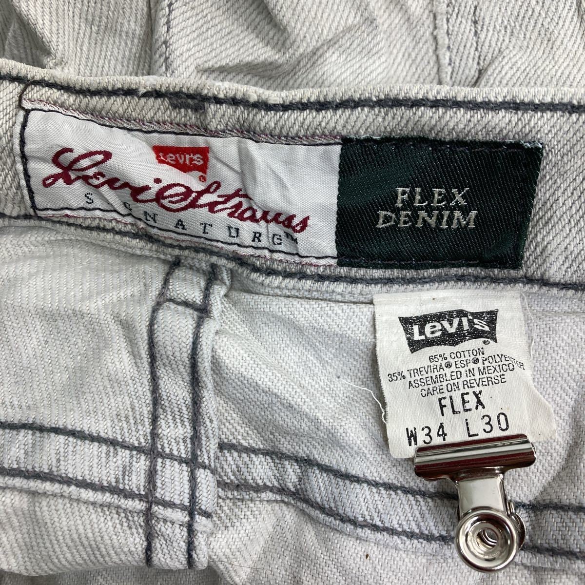 Levi's 540 デニムパンツ W34 リーバイス フレックス ライトグレー