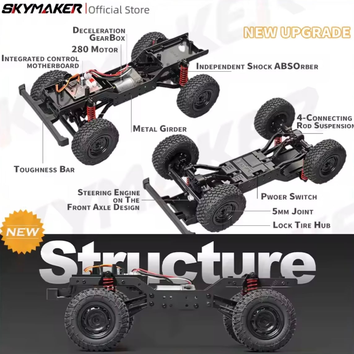 MN99s 1:12 MN モデル バージョン RC カー 4WD | RCKING