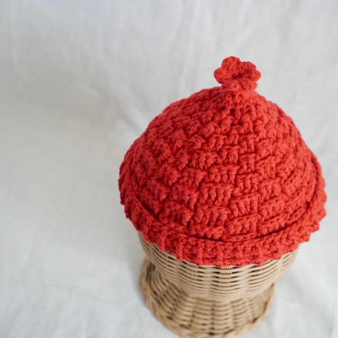 お花どんぐり帽子（Sサイズ）｜macaroniさんコラボキット