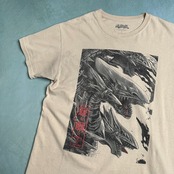 Yugioh　遊戯王　青眼　アニメTシャツ　ベージュ