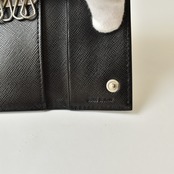 PRADA プラダ サフィアーノ テスート×レザー キーケース 68
