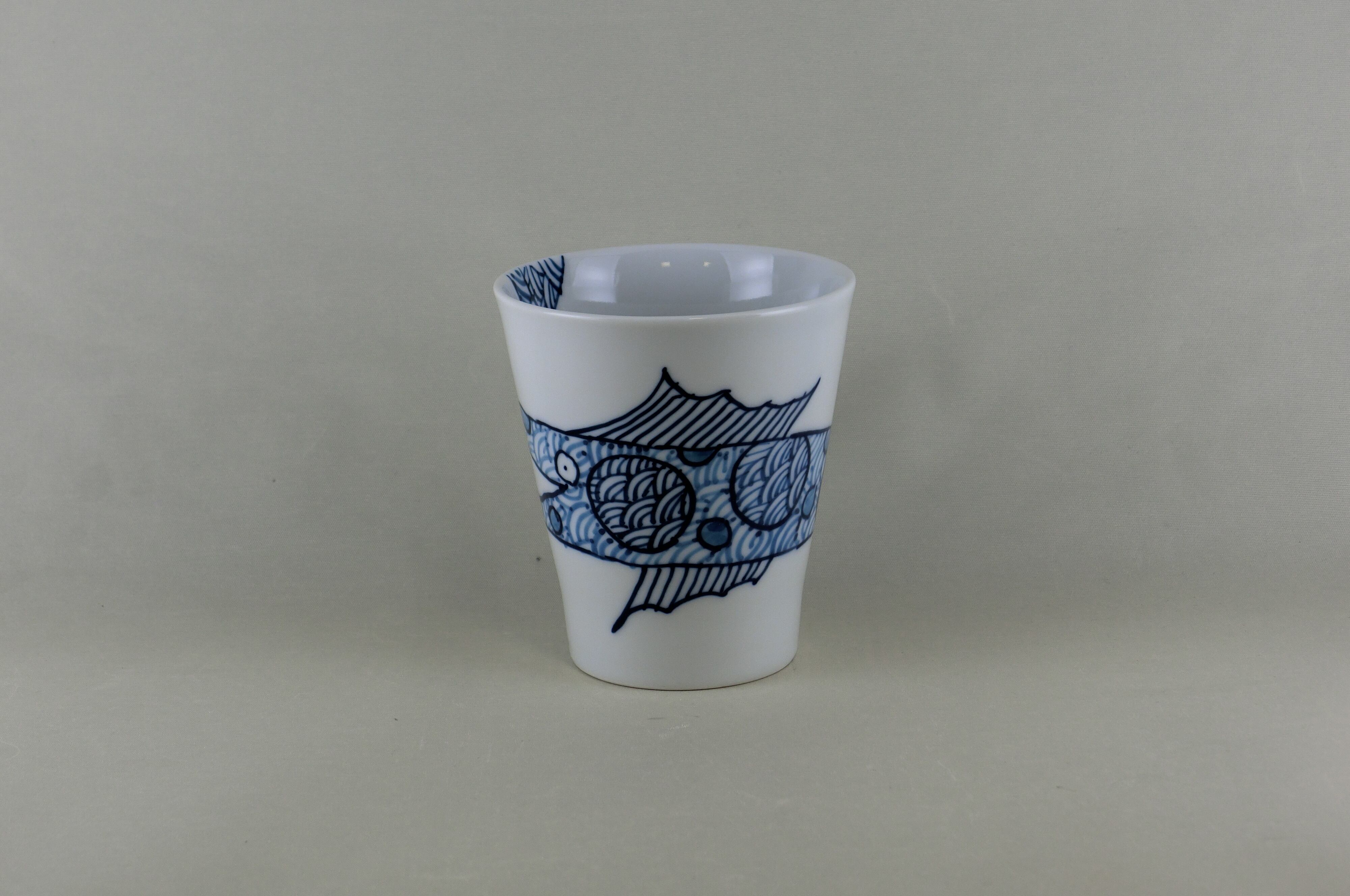 変魚シリーズ　マグカップ（青）