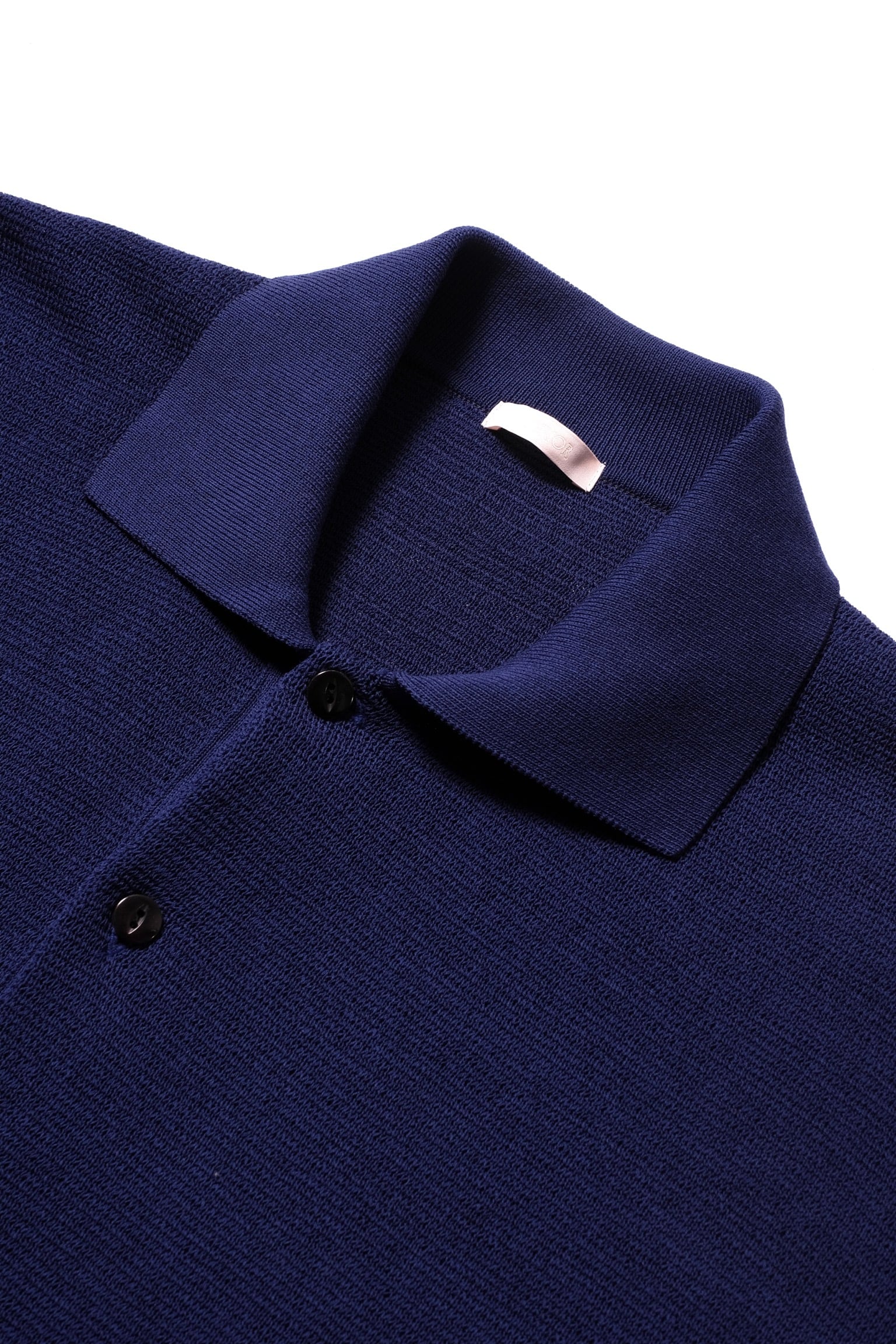 ULTERIOR / TWISTED LOOSE MILANO RIB KNIT POLO | LIVING