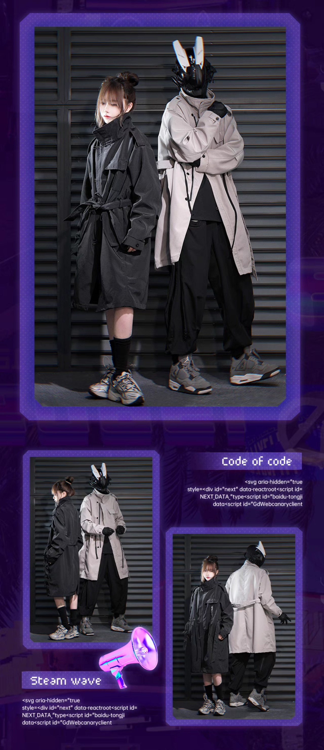 JIYEIND 24AW シングルブレストスタンドカラートレンチコート