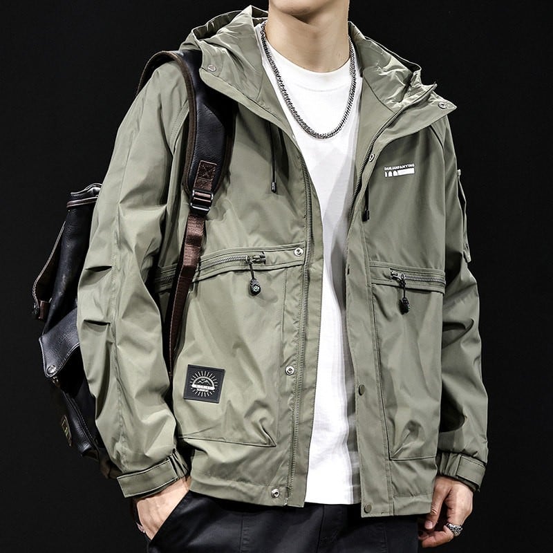 フード付きアウトドアジャケット D0094