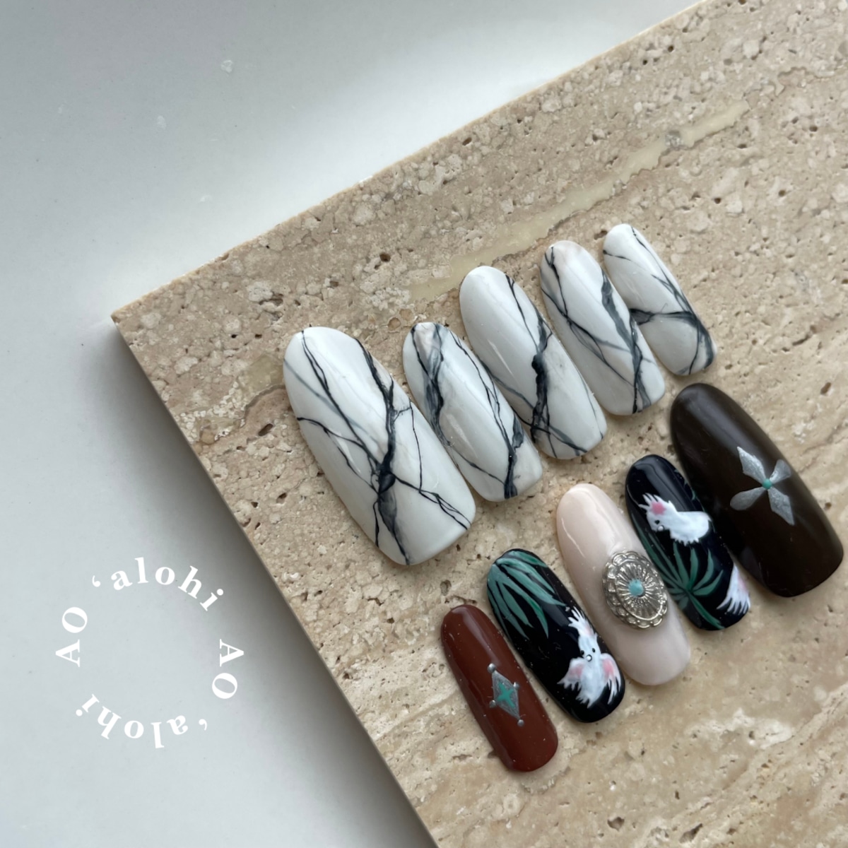 大理石ネイル | AO ’alohi NAIL powered by BASE