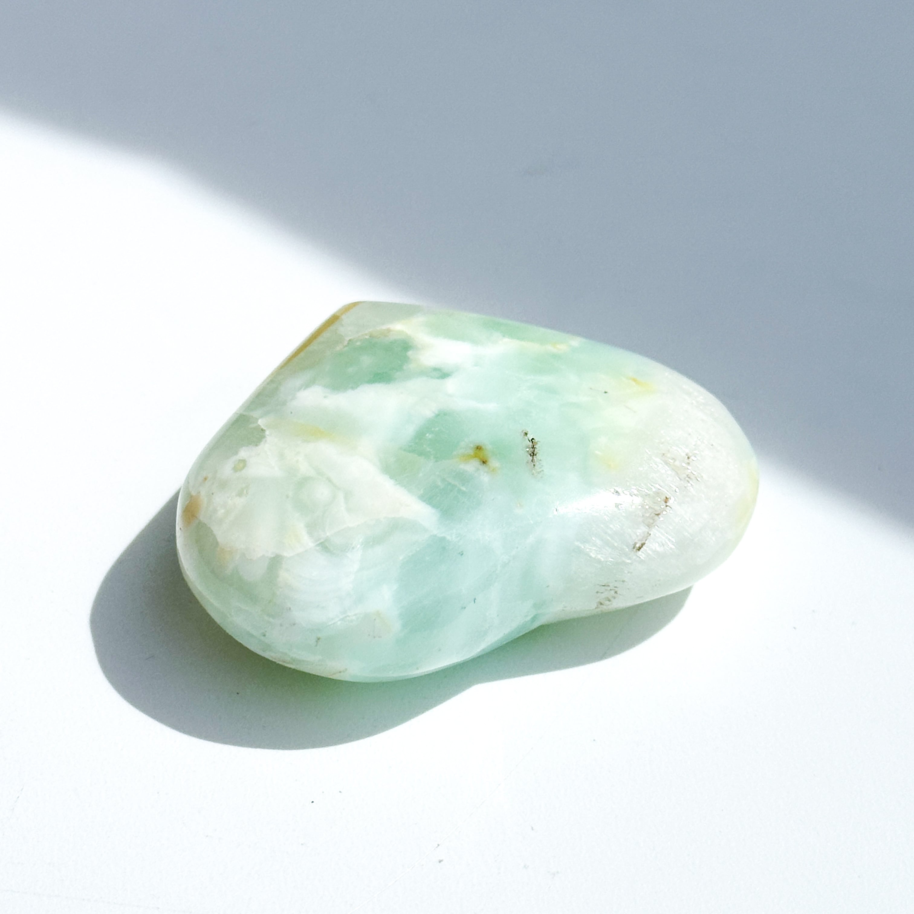 カリビアンブルーカルサイト ハート 33◇Caribbian Blue Calcite