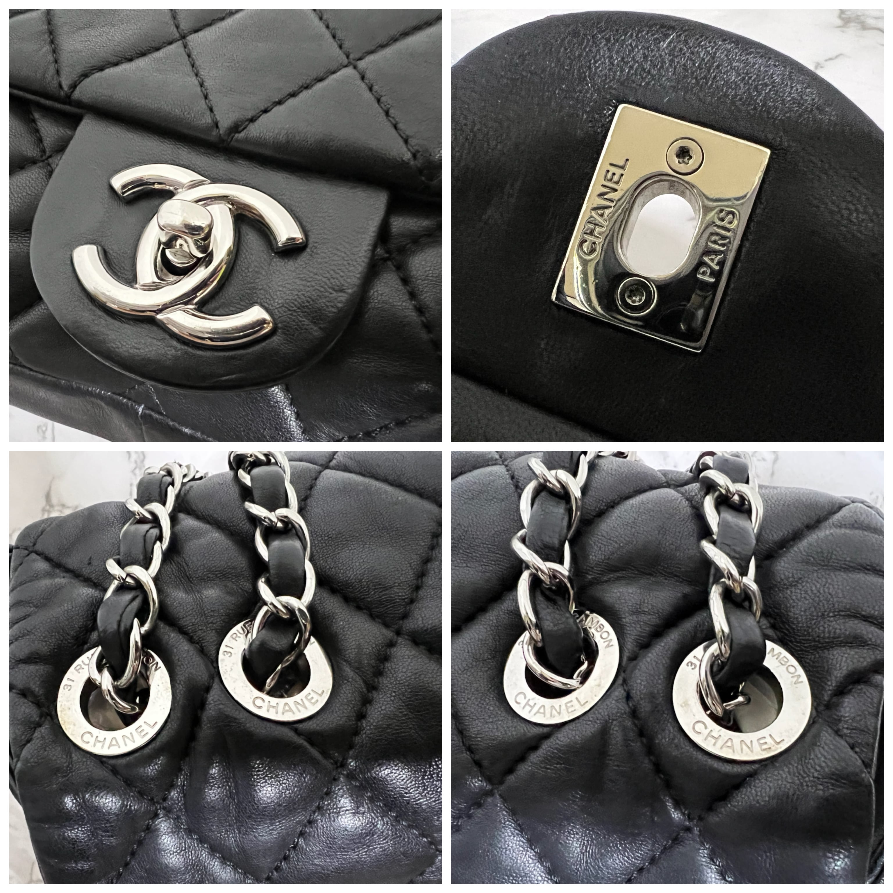 《一点物》CHANEL 化粧ケース ポーチ 小物入れ ベロア ターンロック