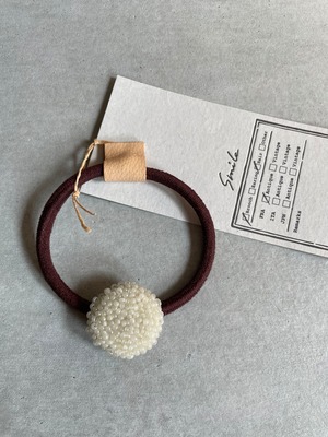 装身具「SmiLe」　№39　antiquebeadsヘアゴム