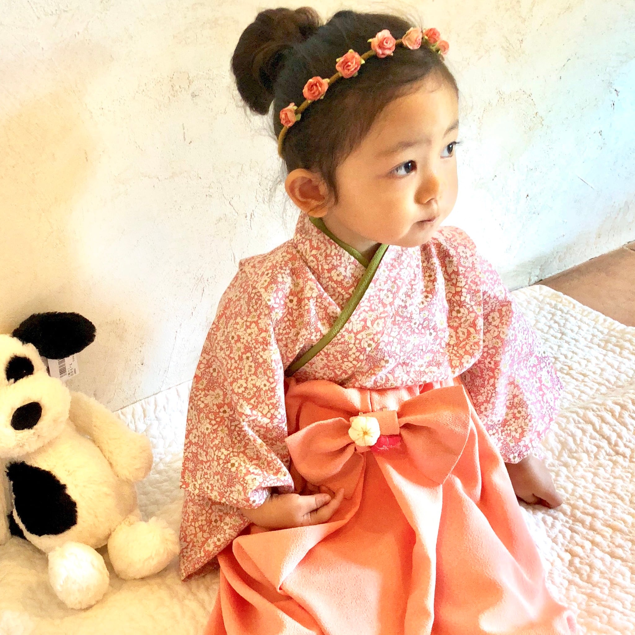 オーダー専用 袴と靴下セット a.m.baby hakama ベビー袴 Sサイズ80