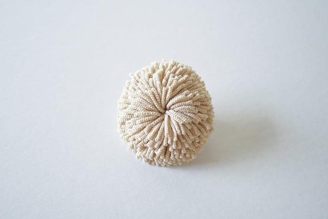 isoginchaku-type:b 01 / ecru / brooch