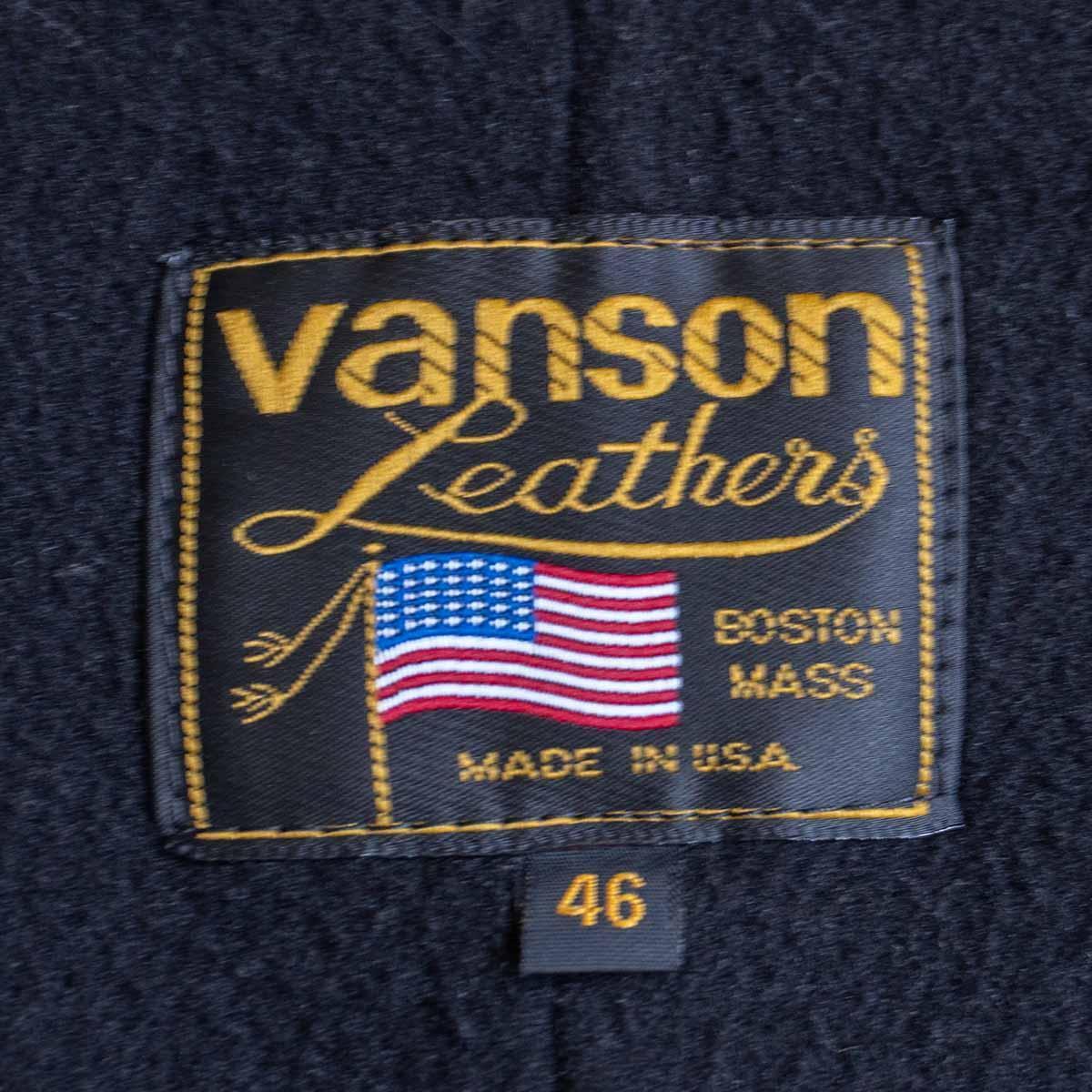 【ビッグサイズ】 VANSON 【MODEL B シングルライダースジャケット】46 レザー ライナー付き USA製 バンソン 26070416 ビッグサイズ】 VANSON 【MODEL B シングルライダースジャケット】46