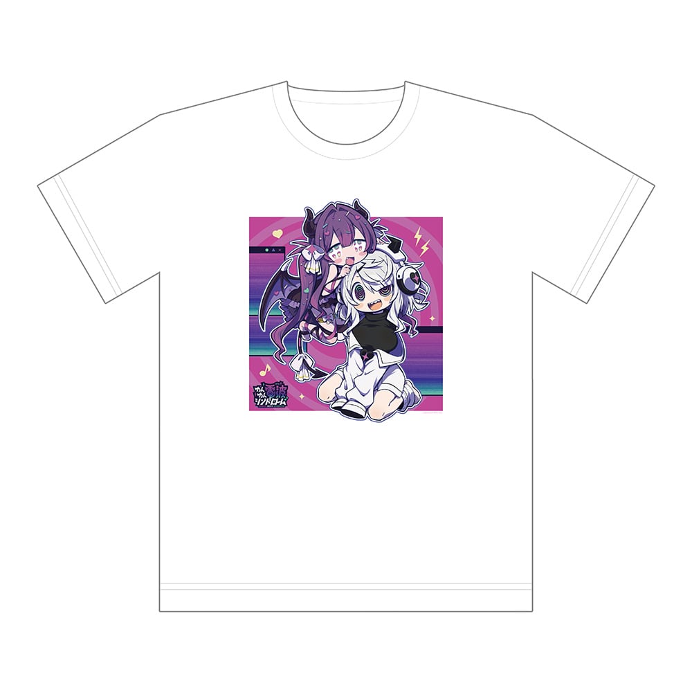 ゆんゆん電波シンドローム 描き下ろしTシャツ(Qちゃん&ゆんゆん)M/L/XL