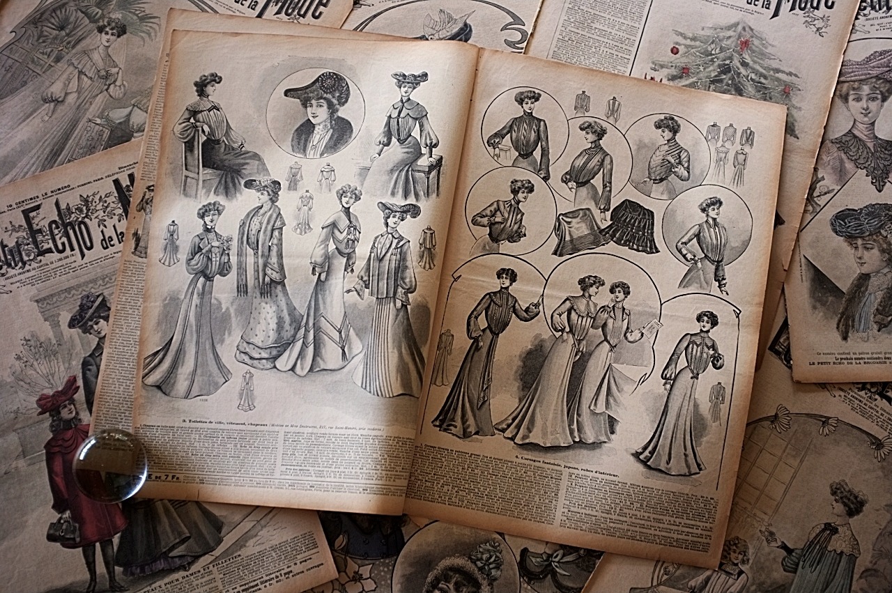 1902s Le Petit Echo de la Mode 44c 永遠の淑女とモード新聞