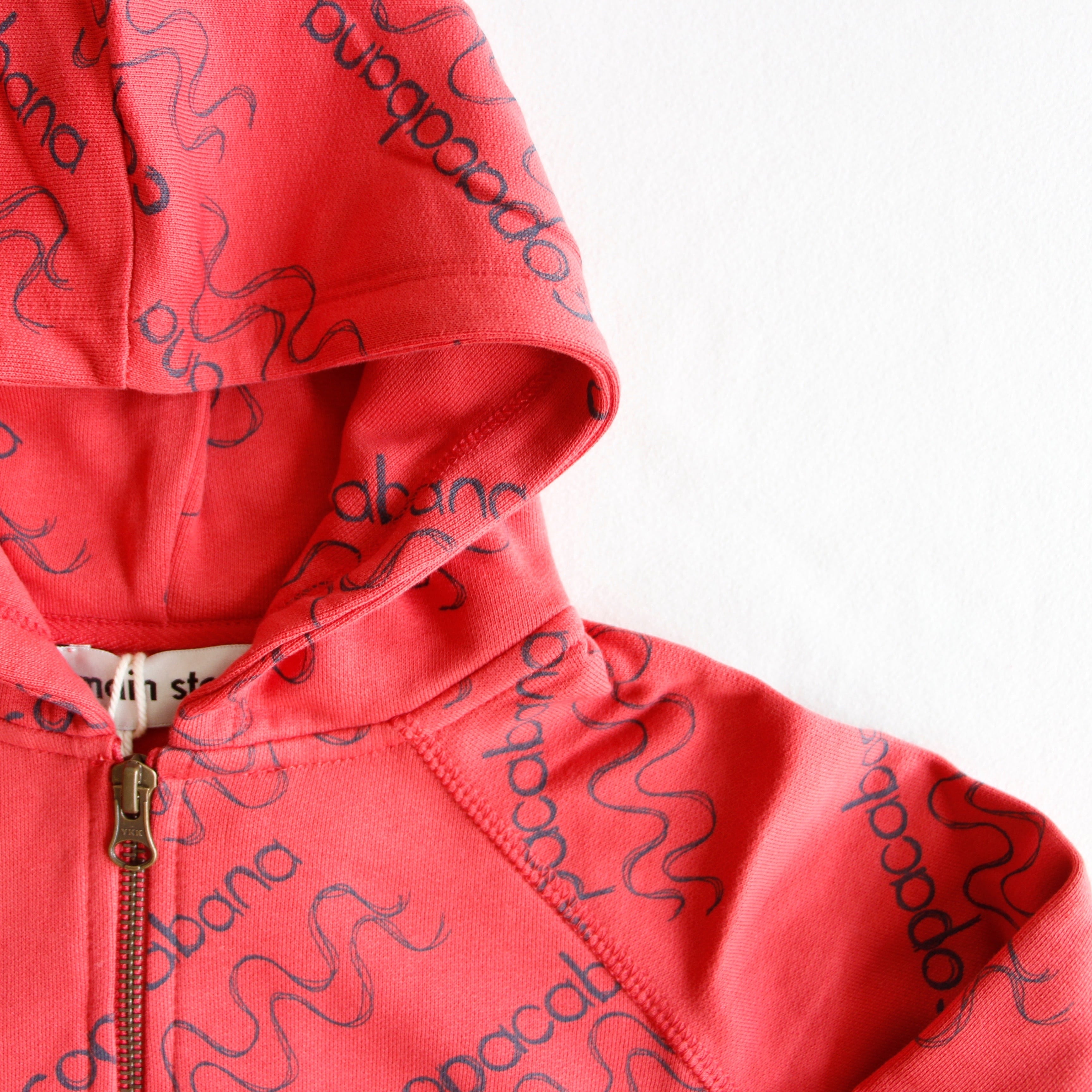 main story 2019AW》ZIPPED HOODIE / red Copacabana | cirkel mote