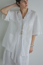 MANOF LINEN SHEER DOCKING SHIRT