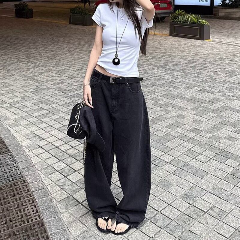 jeans wash pants W00403