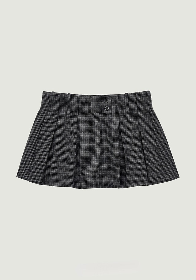 [GROVE] SELENA CHECK PLEATS SKIRT 正規品 韓国ブランド 韓国ファッション 韓国代行 日本 店舗  ブランド グローブ grvr 通販