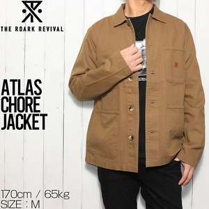 コットンジャケット アウター THE ROARK REVIVAL ロアークリバイバル ATLAS CHORE JACKET  RJ233L