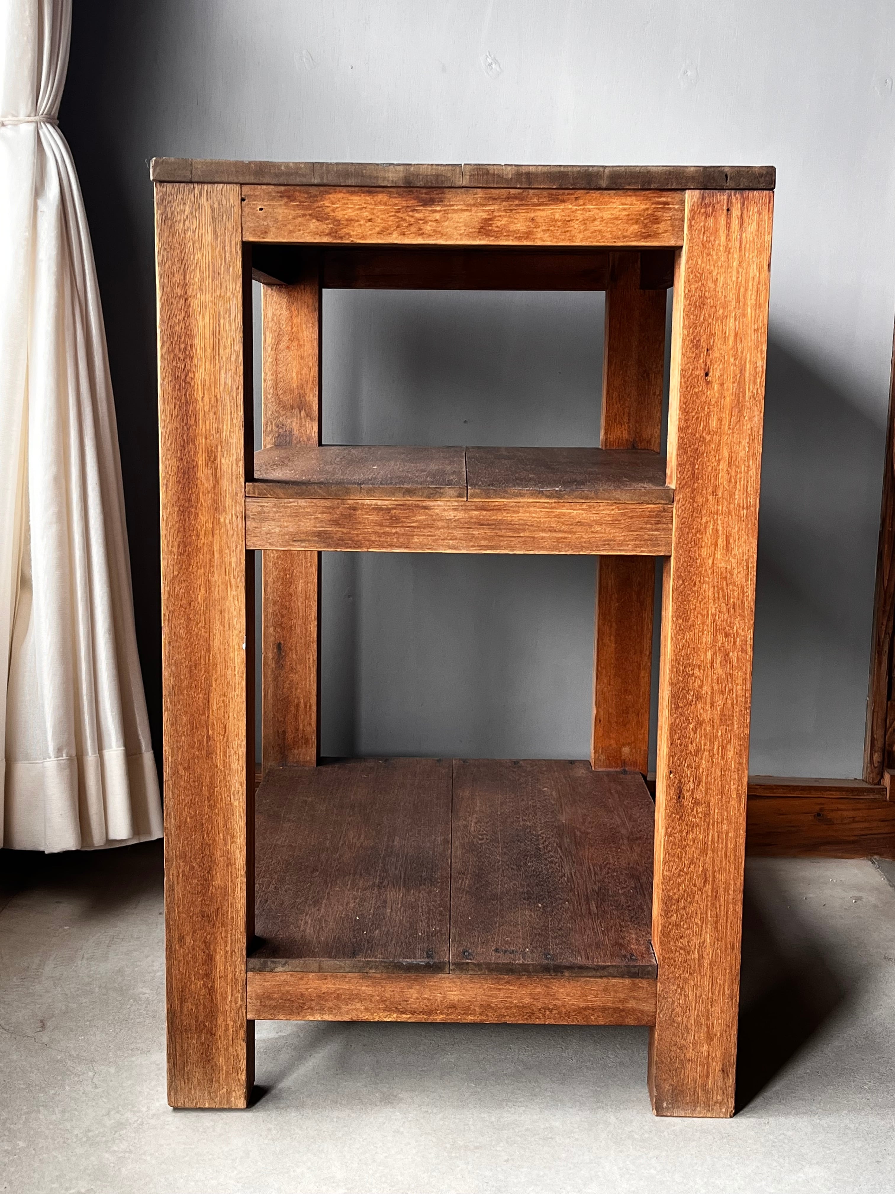 ラワン材 2段収納棚陳列棚 飾り棚 本棚 ラック シェルフ 古家具 昭和レトロ