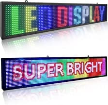 LED 電光掲示板 P10mm 100 CM x 20 CM LEDディスプレイローリング伝言板 e-signage shop