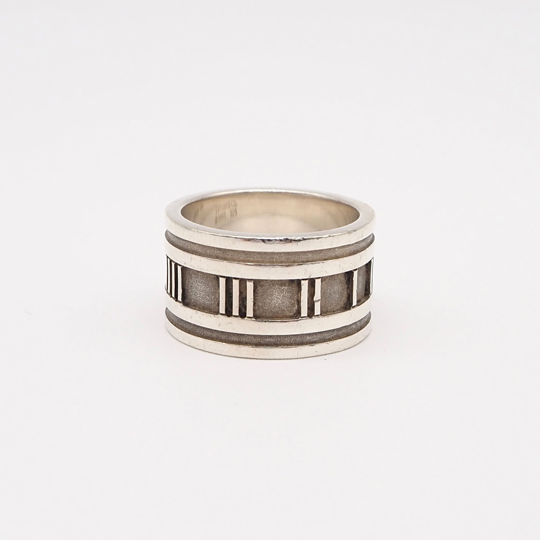 Tiffany&Co. 約14号 アトラスワイドリング シルバー925 ティファニー