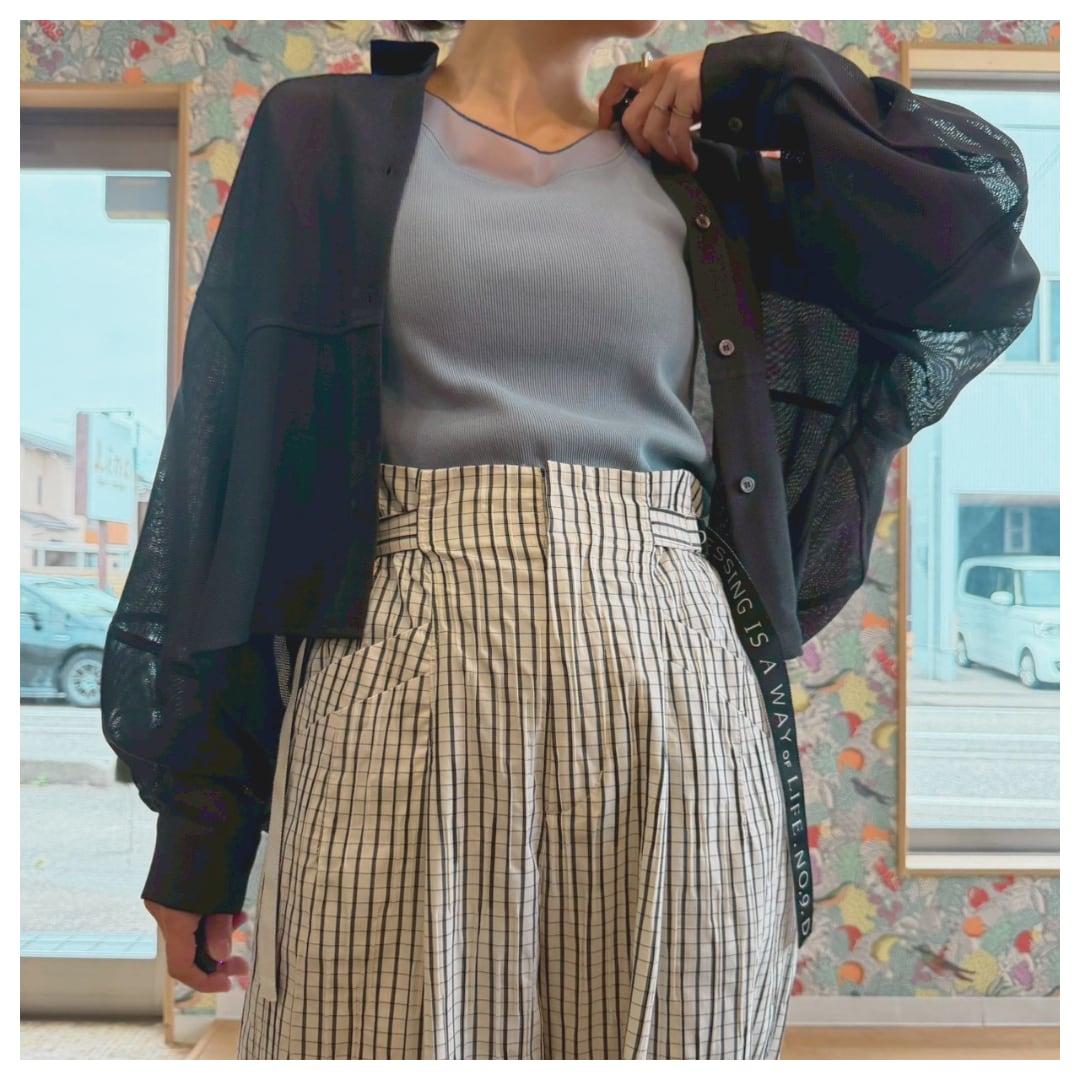 【B-chad】チュールつきタンクトップ