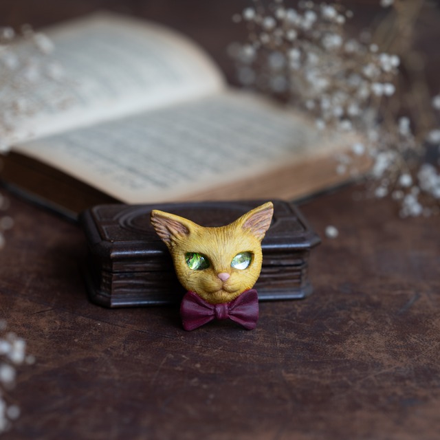 猫のブローチ：オークル『作品集セット』