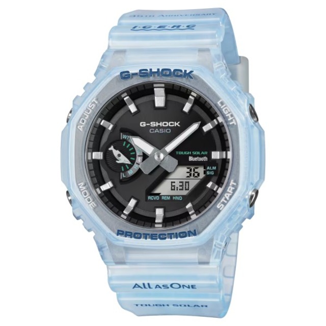 国内正規品 CASIO G-SHOCK カシオ Gショック イルカ クジラ ICERC Japan コラボ タフソーラー メンズ腕時計 GA-B2100KB-2AJR★