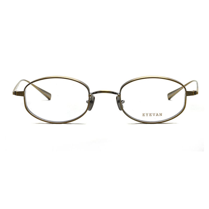 EYEVAN / THOMPSON / AG アンティークゴールド メガネ バレルシェイプ