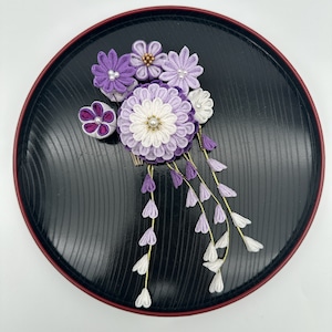 【T2-17】つまみ細工 かんざしコーム