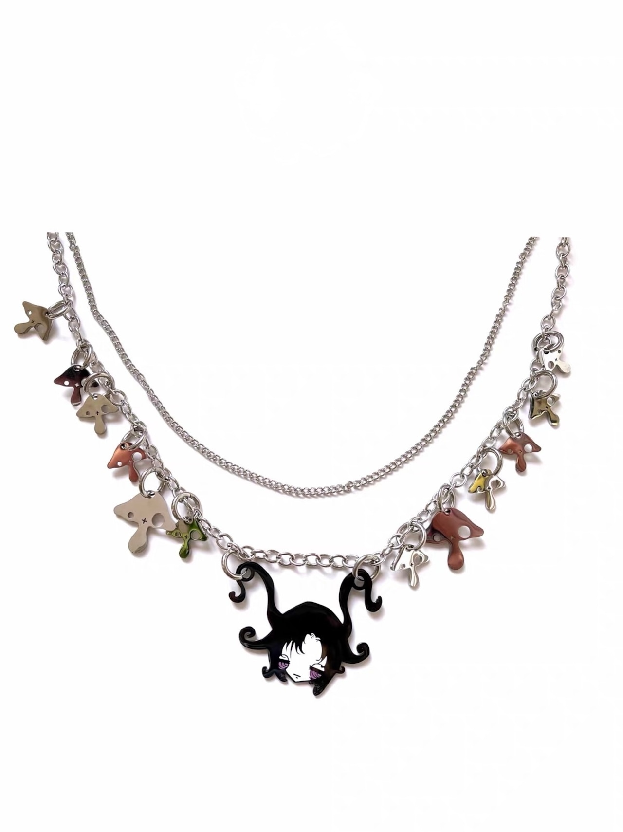 【Vestige】 Metal Charm Necklace