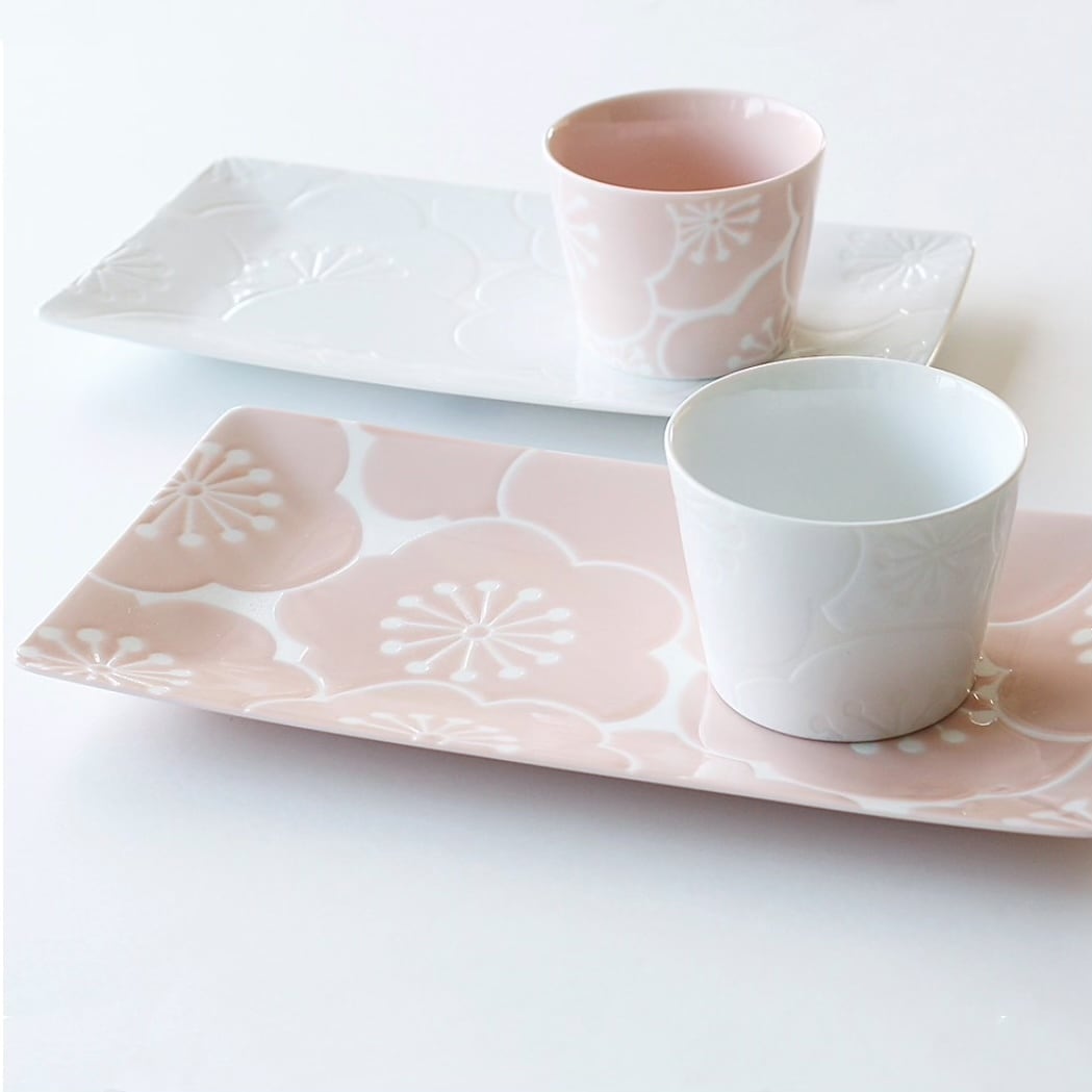 波佐見焼 はふり 長角皿 ホワイト | Floraison Table フロレゾンテーブル