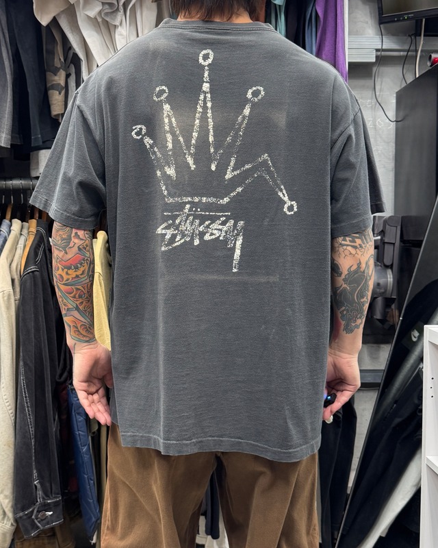 【Special!!】80’s~90’s old stussy Joker Crown Design Tee “黒タグ” “ジョーカークラウン” “後付けタグ(他社ボディ)” 【高円寺本店】