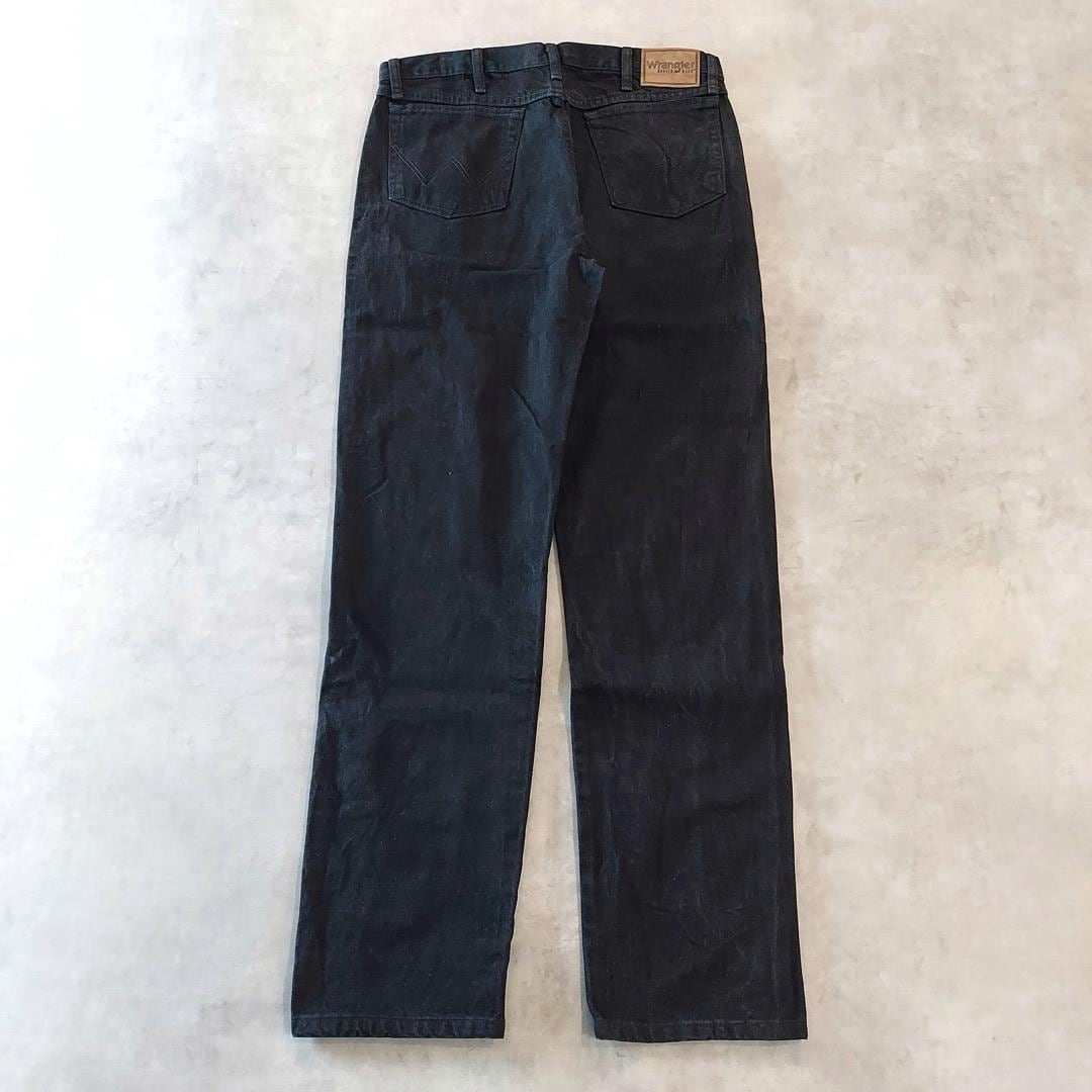 メンズ Wrangler ラングラー W36 ブラックデニム 黒 古着 18065