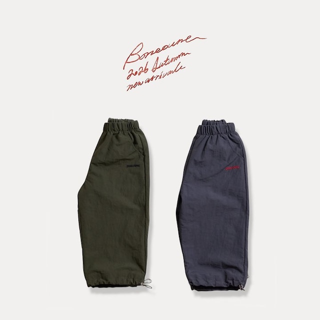 【取寄】boneoune|string nylon pants|ストリングナイロンパンツ|XS-JL|kids&jr|26 autumn