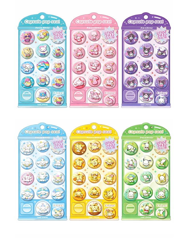 【5〜6月入荷予定】サンリオ カプセルポップシール