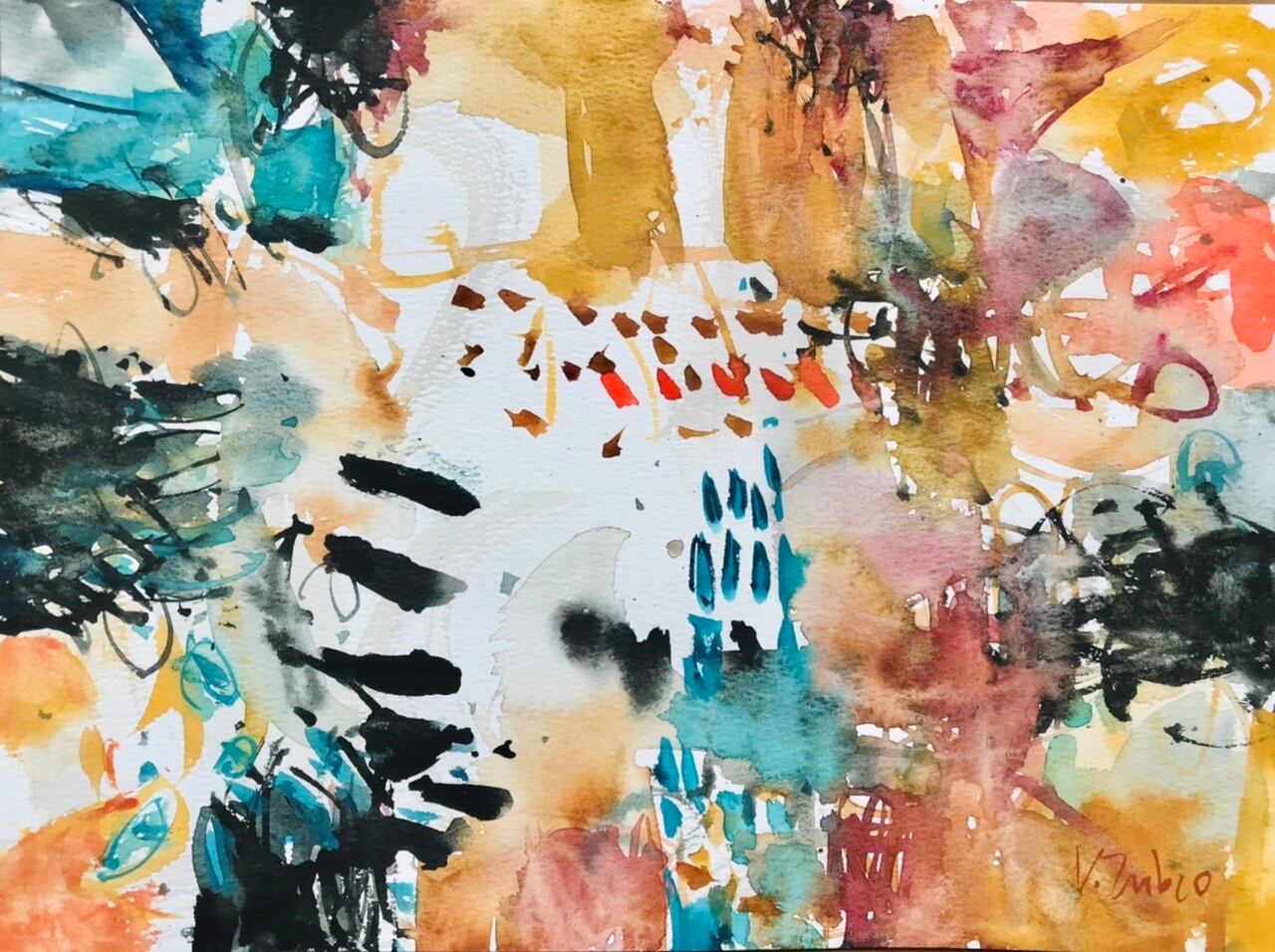 Composition 水彩 F4 2022年 ④ | ヴィタリアート