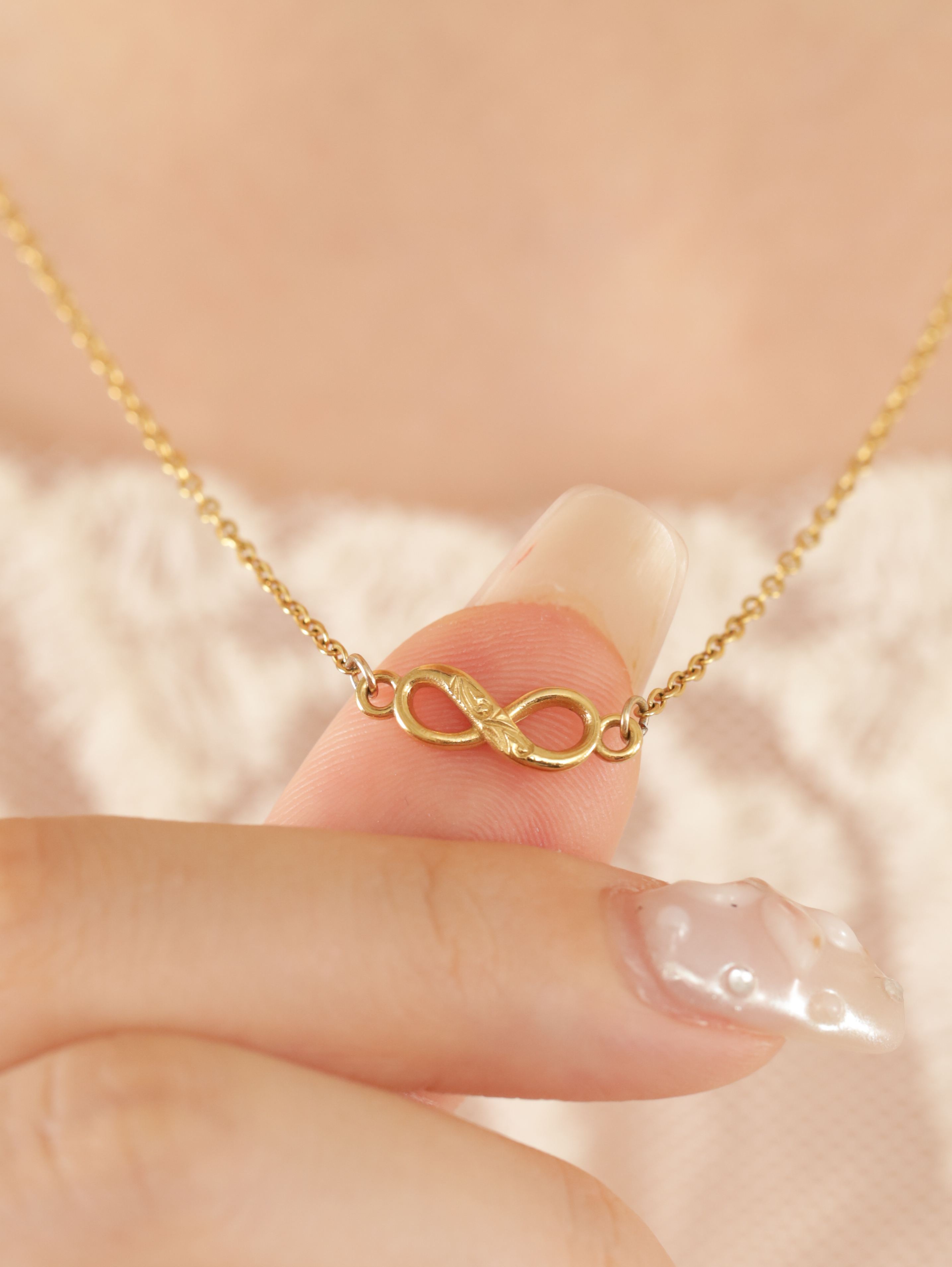 316L hawaiian infinity necklace #n71